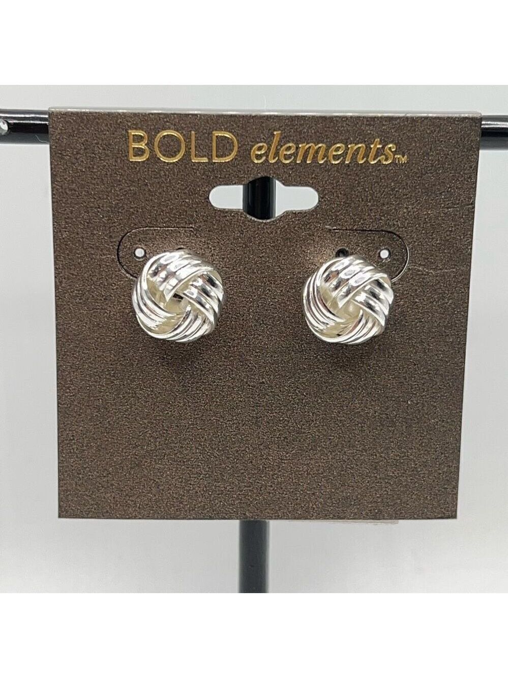 Silver Bold Elements Earrings
